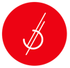 White_brandmark_red_circle
